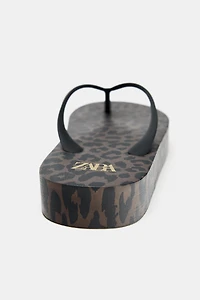 ANIMAL PRINT SANDALS