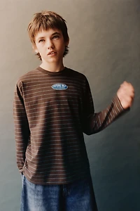 STRIPED PRINT T-SHIRT