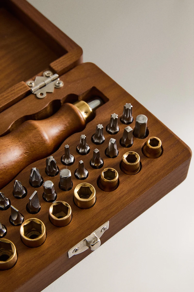 TOURNEVIS ACIER BOÎTE BOIS HÊTRE