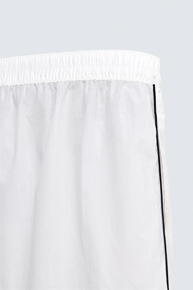 LIMITED EDITION PAJAMA SET WITH CONTRAST PIPING