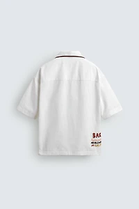 RELAXED FIT EMBROIDERED SHIRT