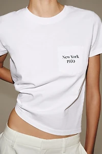 MESSAGE POCKET T-SHIRT