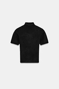 SOFT KNIT SHORT SLEEVE SWEATER