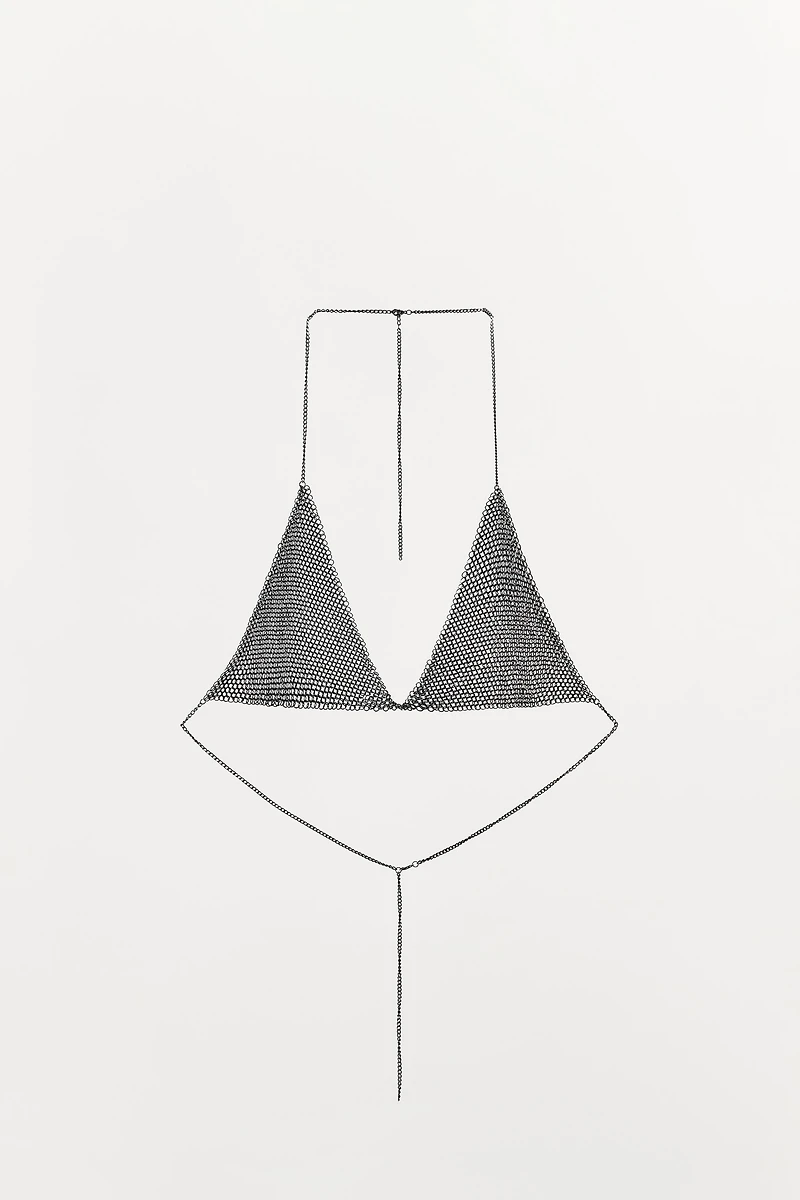 CHAIN TRIANGLE BRA