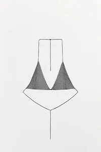 CHAIN TRIANGLE BRA