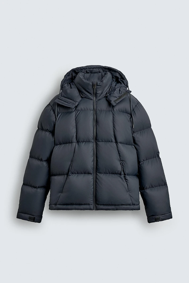 100% FEATHER WATER REPELLENT PUFFER JACKET