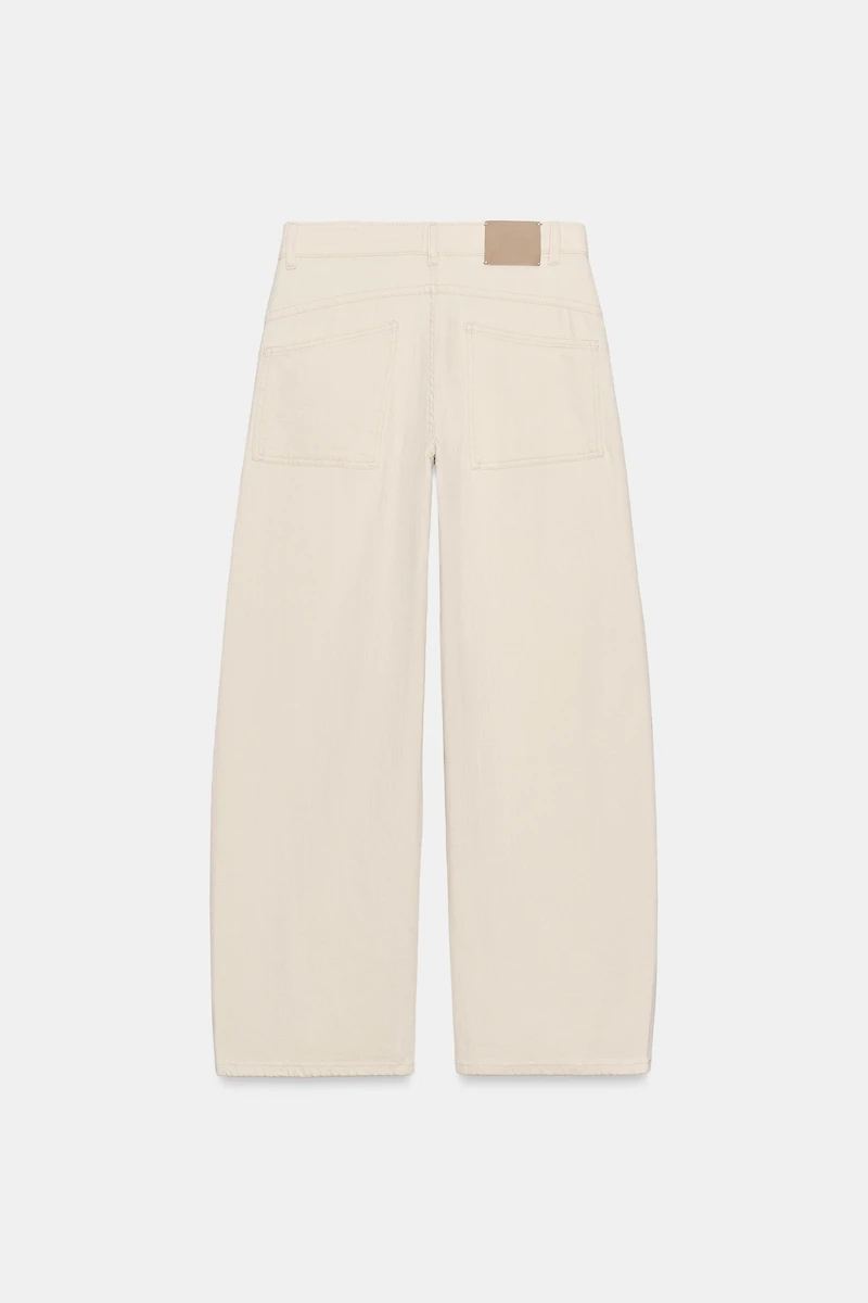 ZW COLLECTION LOOSE BARREL MID-RISE JEANS
