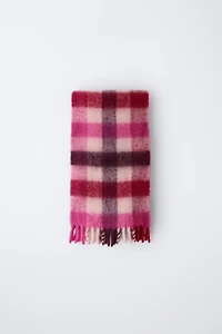 PLAID KNIT SCARF