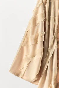 EMBOSSED ORGANZA KIMONO