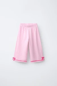 CONTRASTING RIPPLE TEXTURE CULOTTES