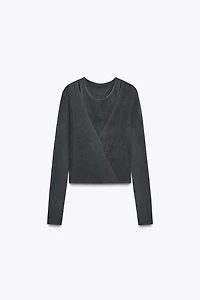 MULTI-POSITION KNIT TOP