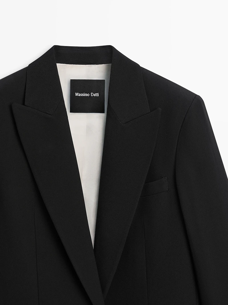 Veste de tailleur en crêpe