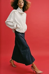 SATIN EFFECT BOW SHOES