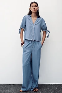 SHORT SLEEVE TIE SHIRT