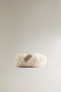 FAUX SHEARLING BALLERINA BOOTIES