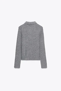 JEWEL NECK CROPPED CARDIGAN