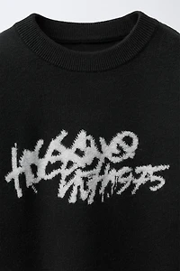 GRAFFITI KNIT SWEATER