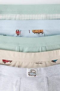 2-6 YEARS/ FIVE-PACK OF CAR BOXERS