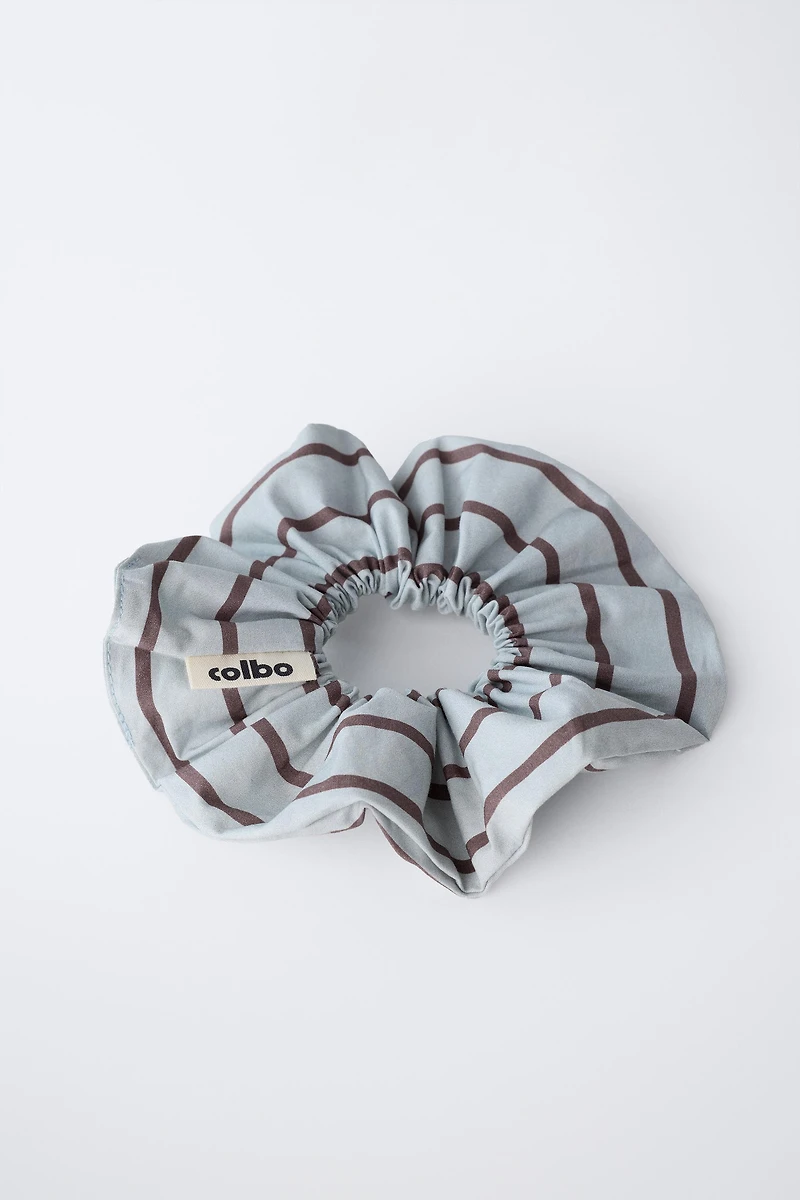 TWO-PACK OF STRIPED SCRUNCHIES