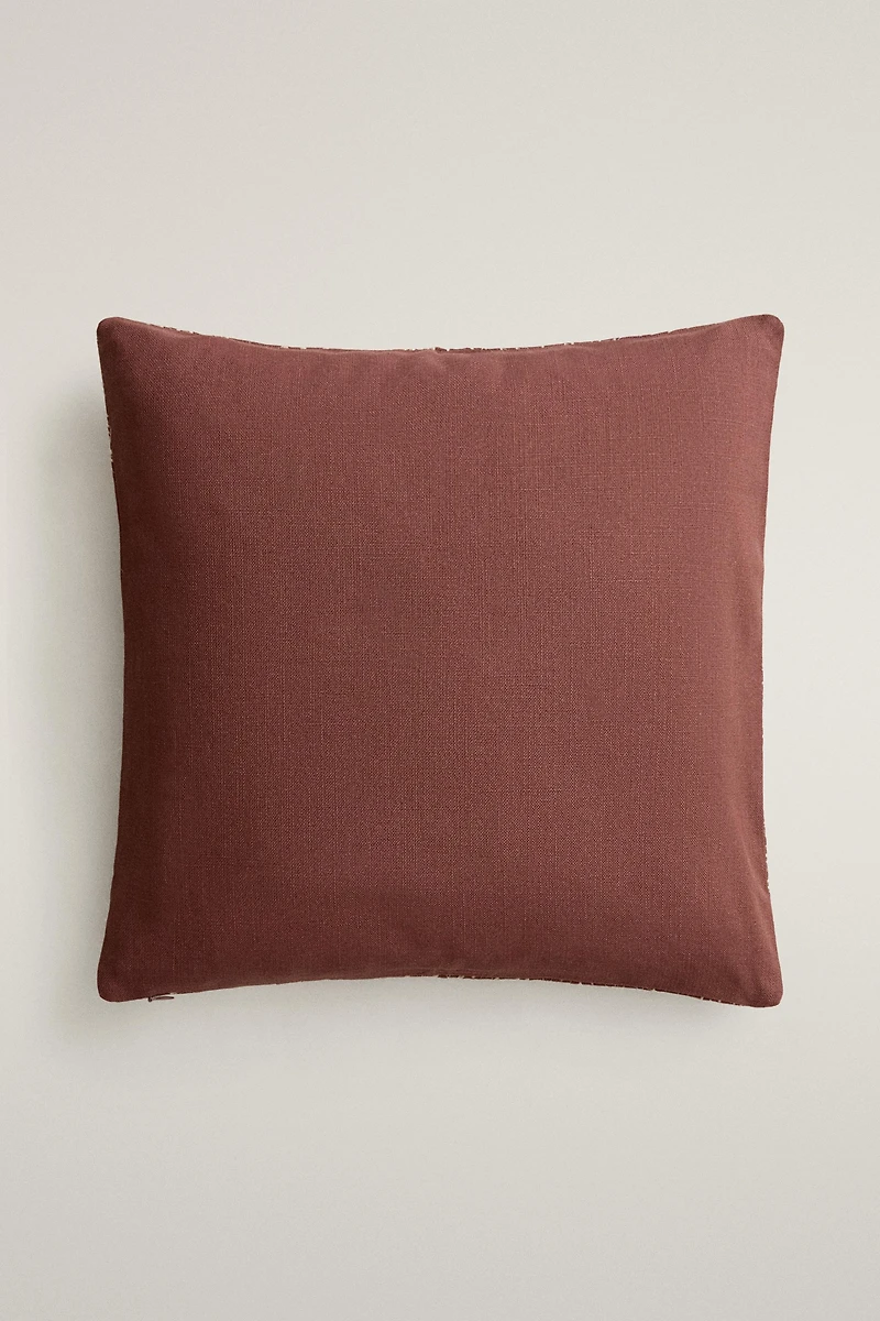 APPLIQUÉ & STITCHING THROW PILLOW COVER
