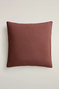 APPLIQUÉ & STITCHING THROW PILLOW COVER
