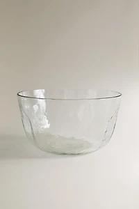 HAMMERED GLASS SALAD BOWL