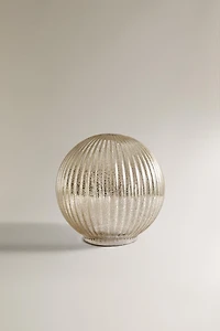 DÉCO LUMIÈRE LED BOULE RAYÉE PETITE NOËL