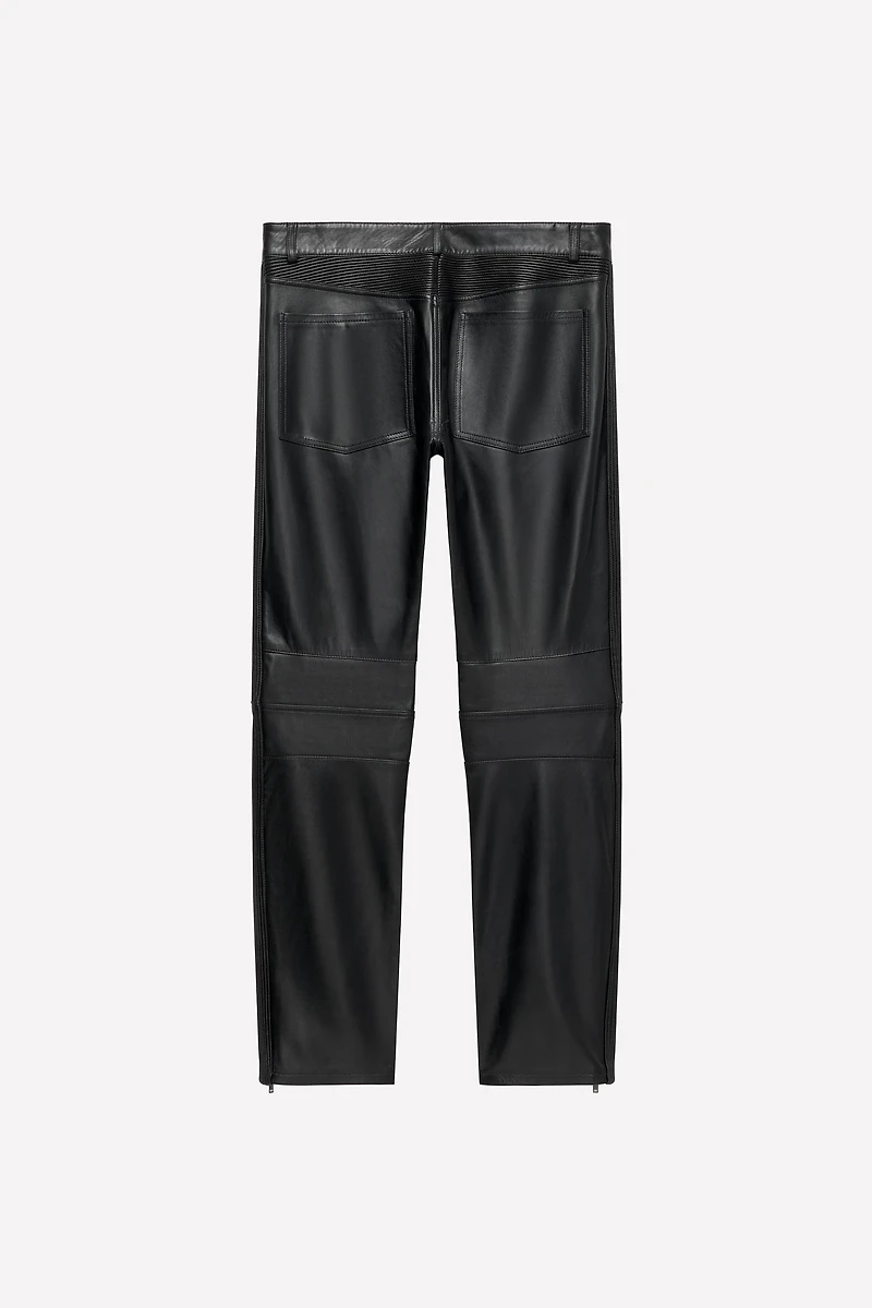 LUDOVIC DE SAINT SERNIN x ZARA LEATHER BIKER PANTS