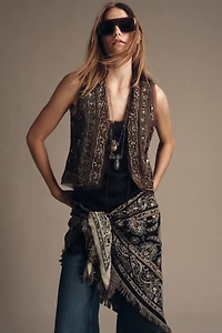 BEADED EMBROIDERED VEST ZW COLLECTION