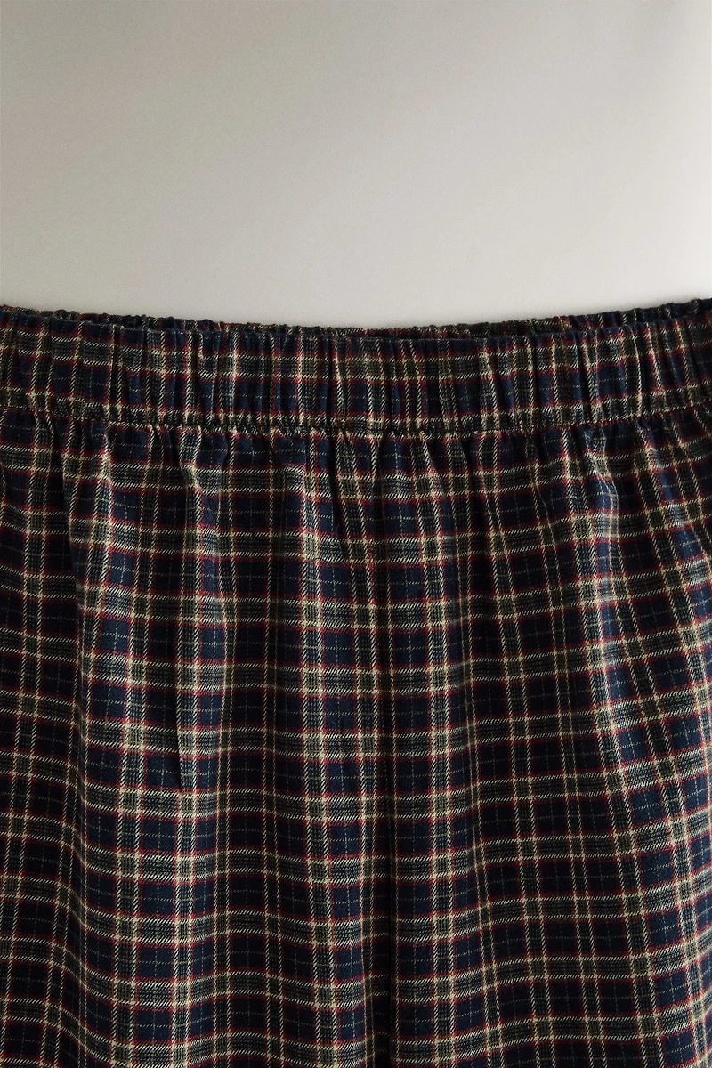 ENSEMBLE PYJAMA EN FLANELLE À CARREAUX NOËL (LOT DE 2