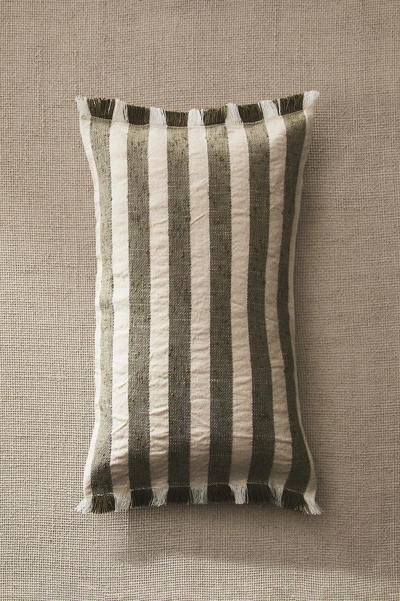 STRIPED THROW PILLOW COVER