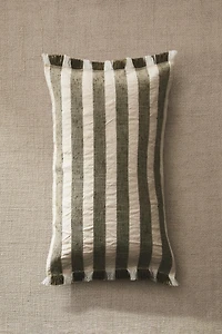 STRIPED THROW PILLOW COVER