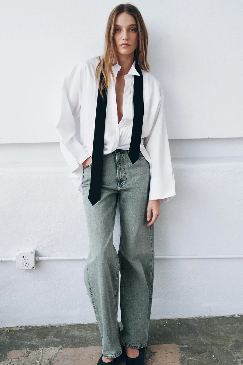 CHEMISE OVERSIZE CRAVATE ZW COLLECTION LIMITED EDITION