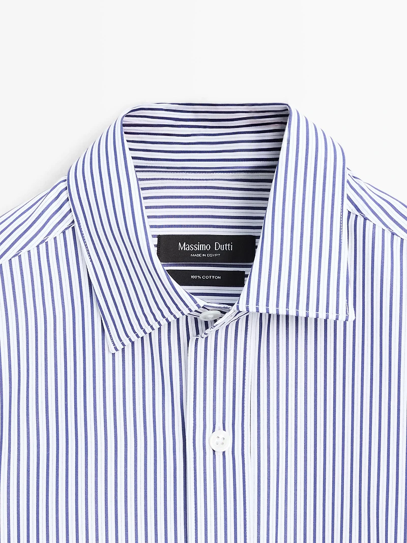 Chemise rayures 100 % coton