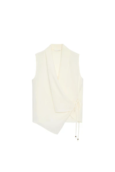 FLOWY WRAP TOP