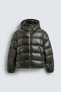 100% FEATHER WATER REPELLENT PUFFER JACKET