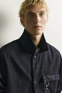 RELAXED FIT DENIM OVERSHIRT