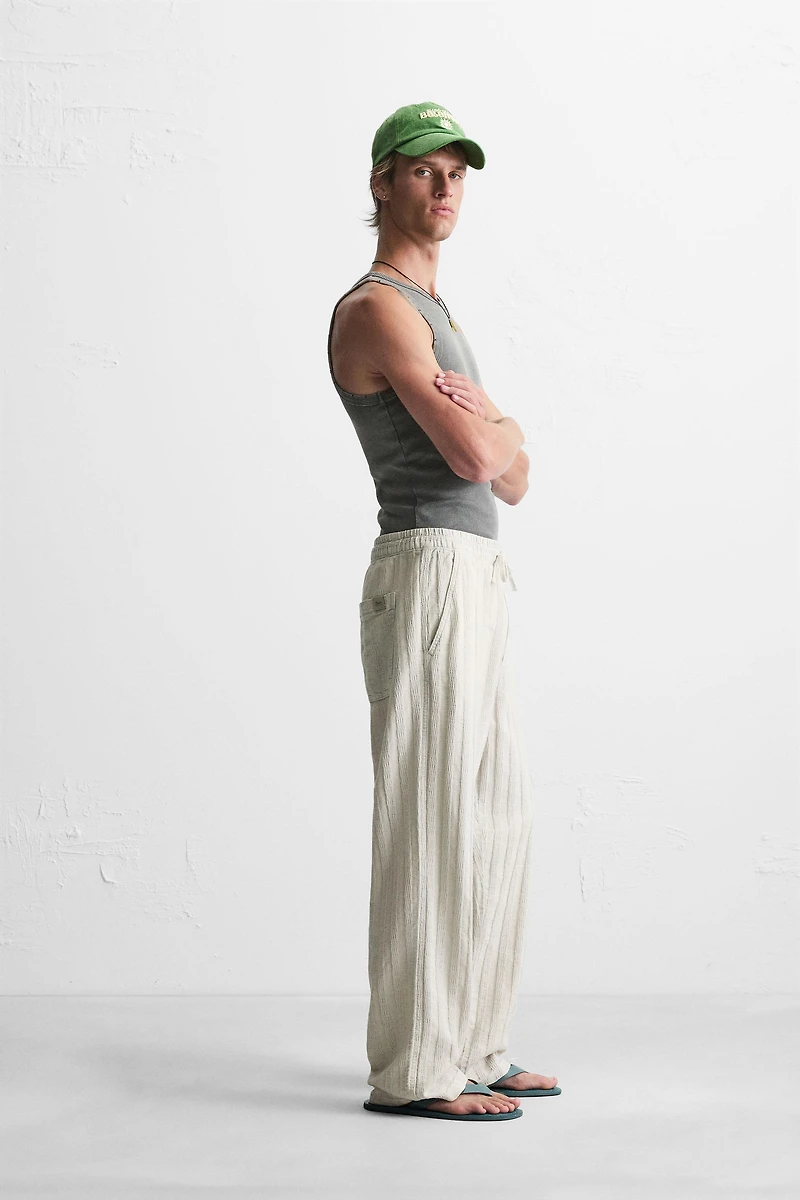 PANTALON COUPE DÉCONTRACTÉE JACQUARD
