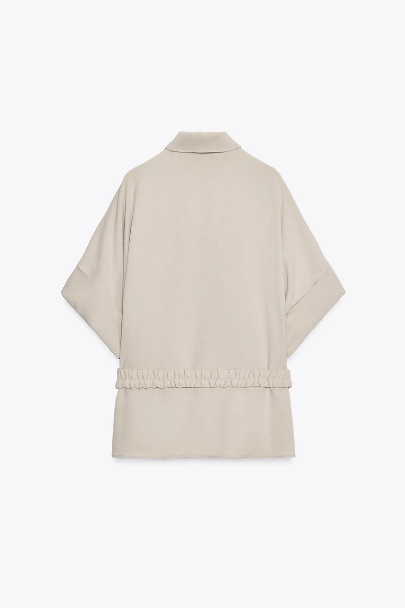 BELTED SAFARI SHIRT