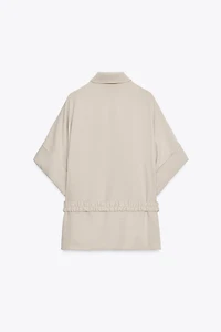 BELTED SAFARI SHIRT