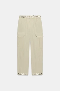 SEQUIN CARGO PANTS ZW COLLECTION