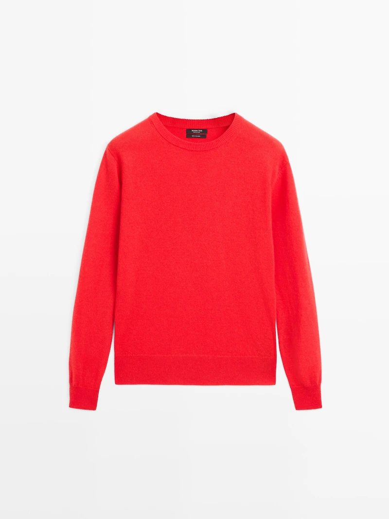Pull en maille de cachemire à col rond