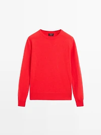 Pull en maille de cachemire à col rond