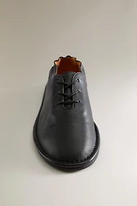 LEATHER DERBY SHOES
