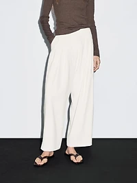 Jupe-culotte à pinces