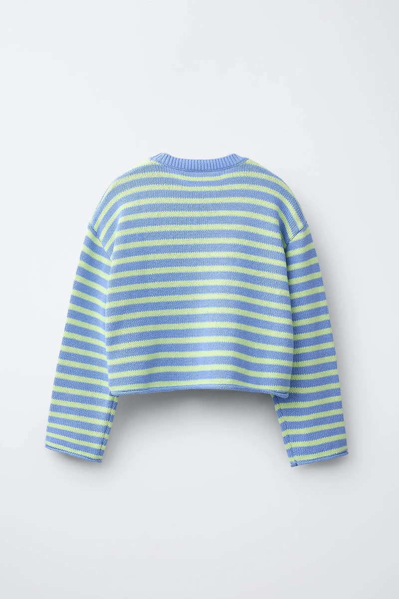 STRIPED KNIT JUMPER
