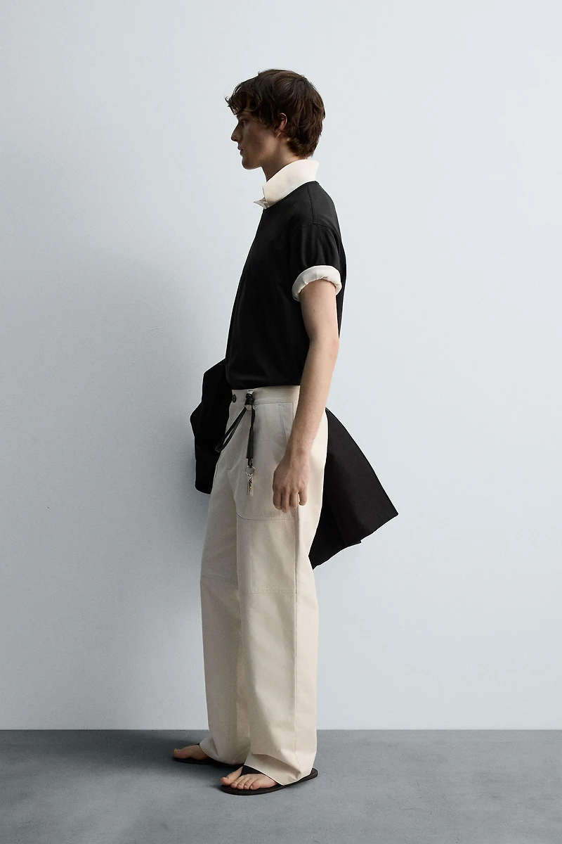REGULAR FIT POCKET PANTS