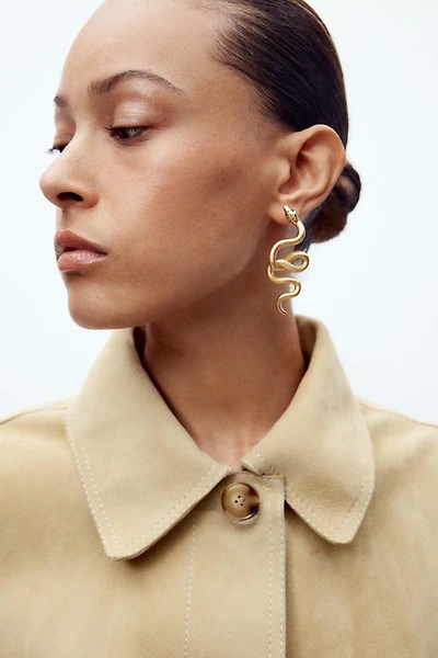 METAL SNAKE EARRINGS