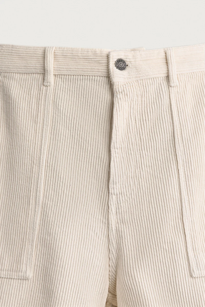 REGULAR FIT CORDUROY SHORTS