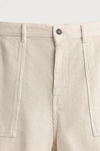REGULAR FIT CORDUROY SHORTS